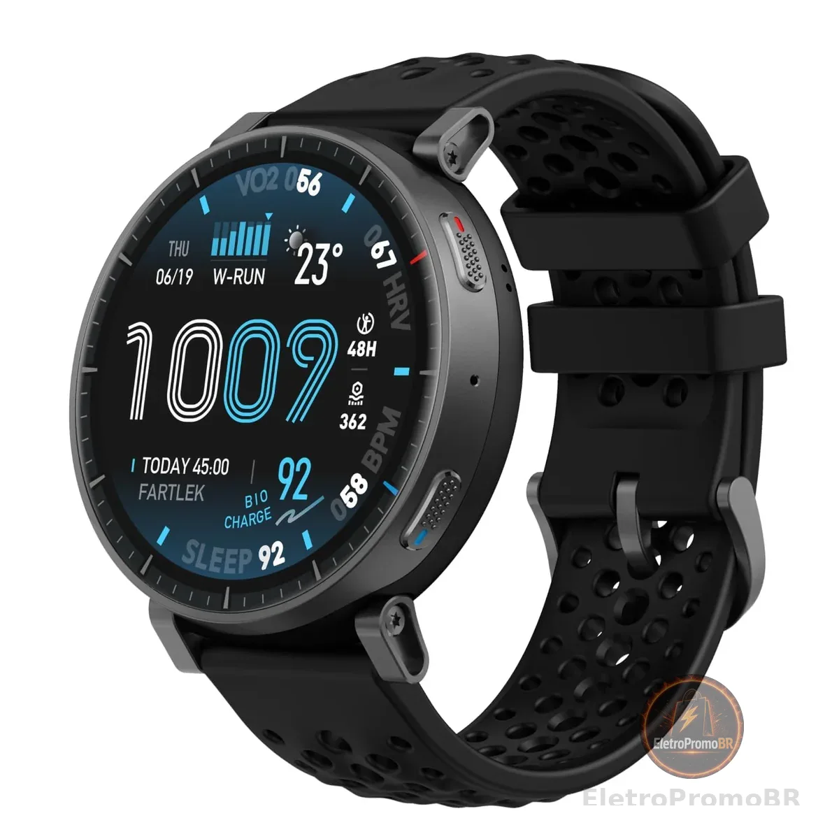 Amazfit Active Max 1.5" AMOLED Display, GPS, 4GB de armazenamento, 170 Sport, 5 caixadores eletrônicos,Bateria de 25 dias