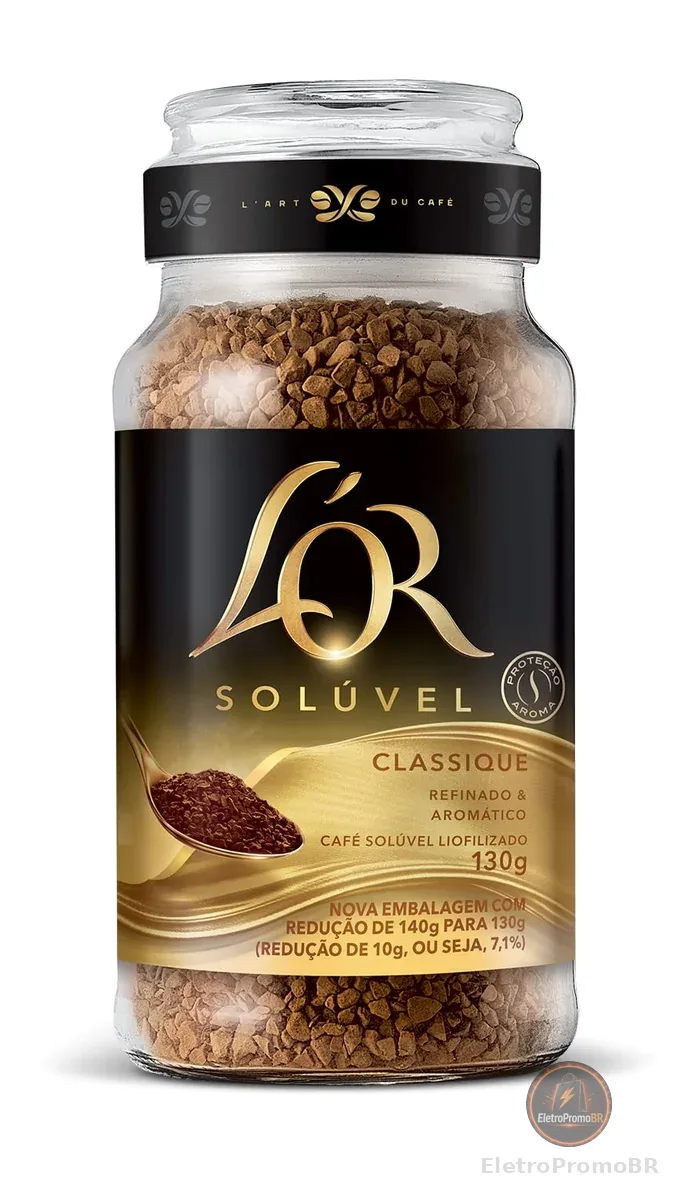 L'OR, Café Solúvel Classique Pote de Vidro 130g