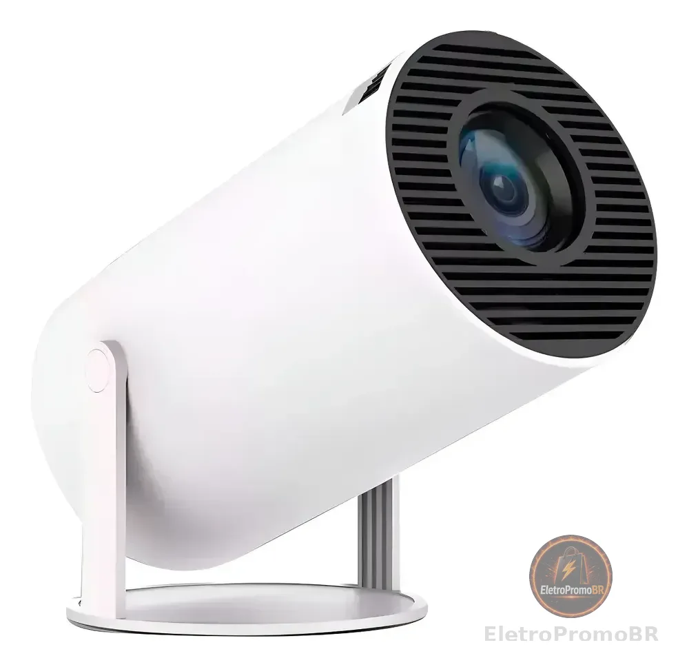 Projetor Hy300 Suporta 4k 1080p Wifi 6 Android 11 Portátil. Cor Branco