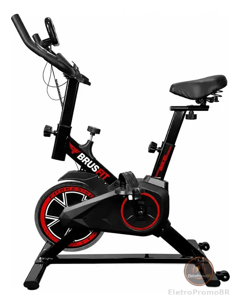 Brus fit Bicicleta Ergométrica Spinning Liftness X11 Cor Preto/vermelho Brusfit