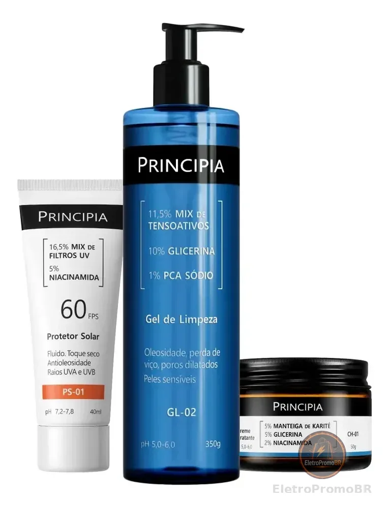 Principia Kit Completo Para Pele Sensível Com Fps 60