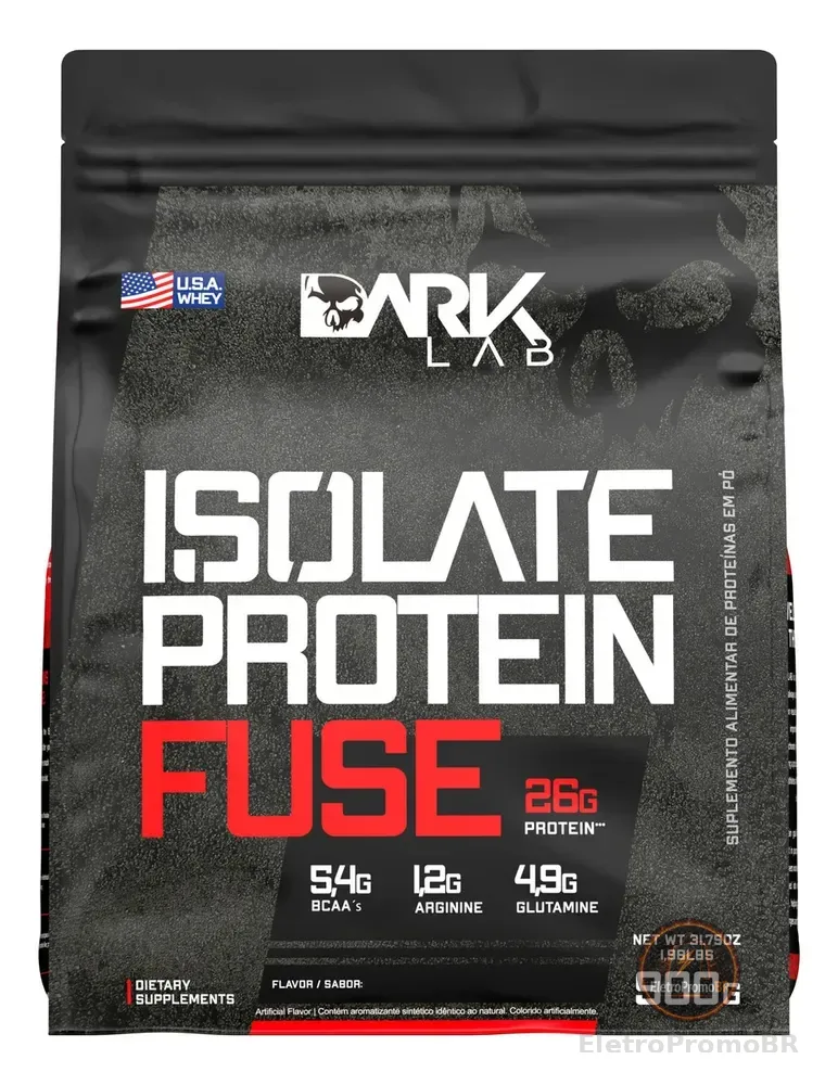 Whey Isolate Protein Fuse Refil 900g Dark Lab - Mp Importad Sabor Cookeis