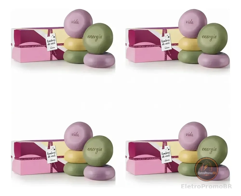 Kit 4 Caixas Sabonetes Sortidos Natura Tododia: 5un 90g Por Caixa + Sacola P