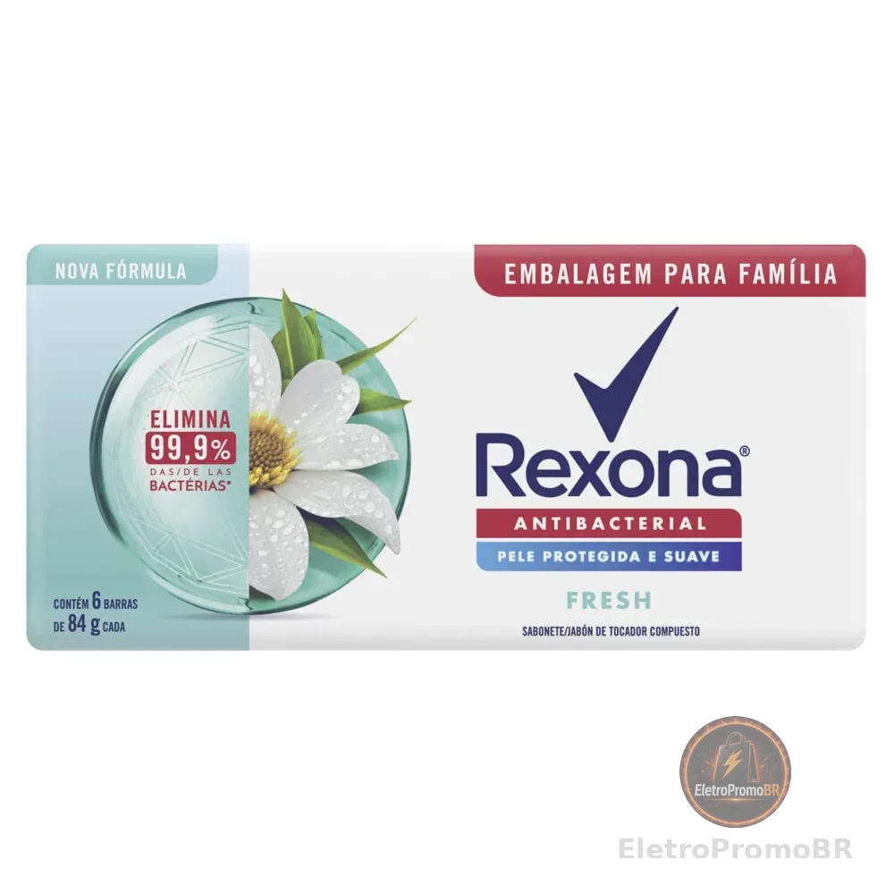 Rexona Sabonete Em Barra Fresh Pack 6 84G