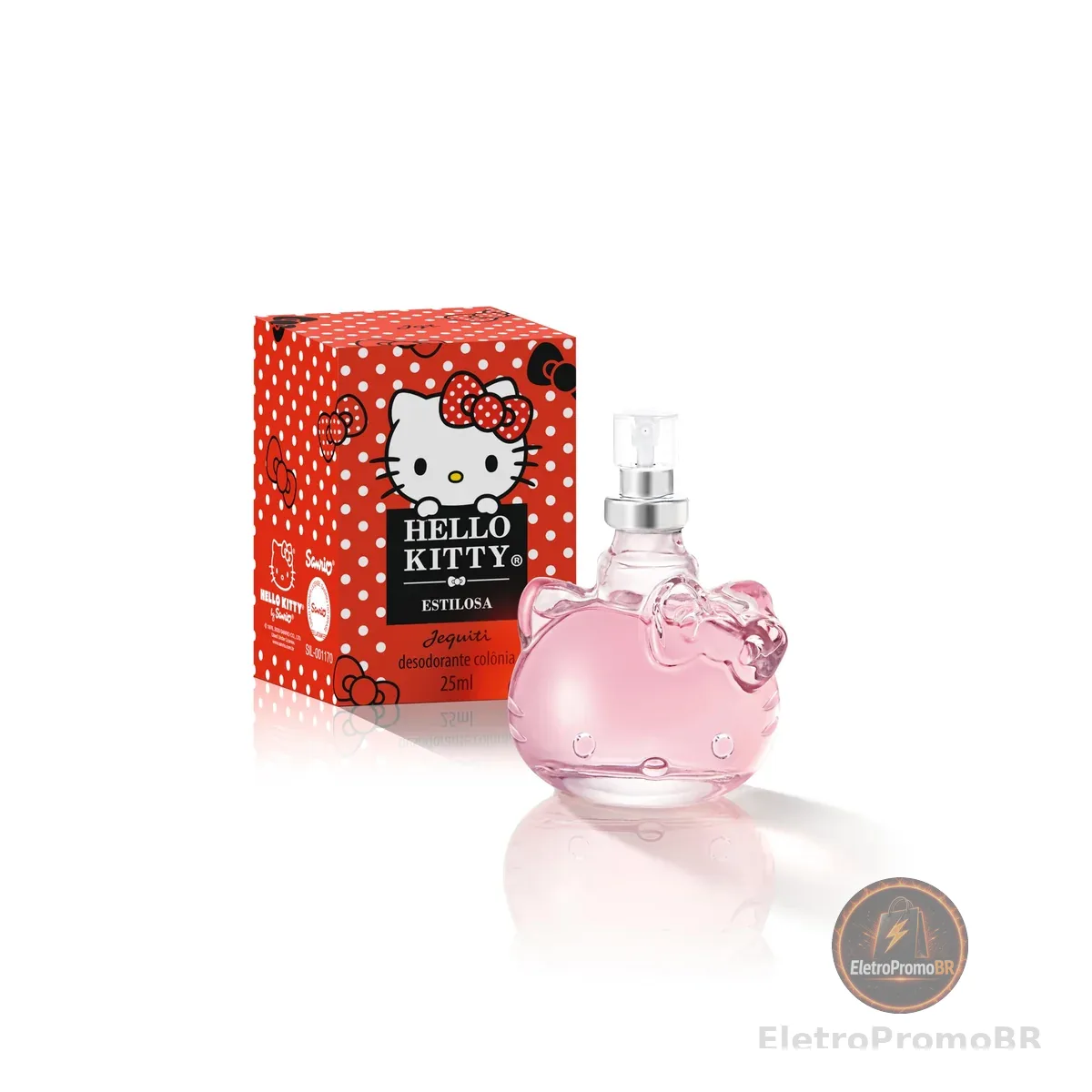 Colônia Desodorante Feminino Hello Kitty Estilosa, 25ml
