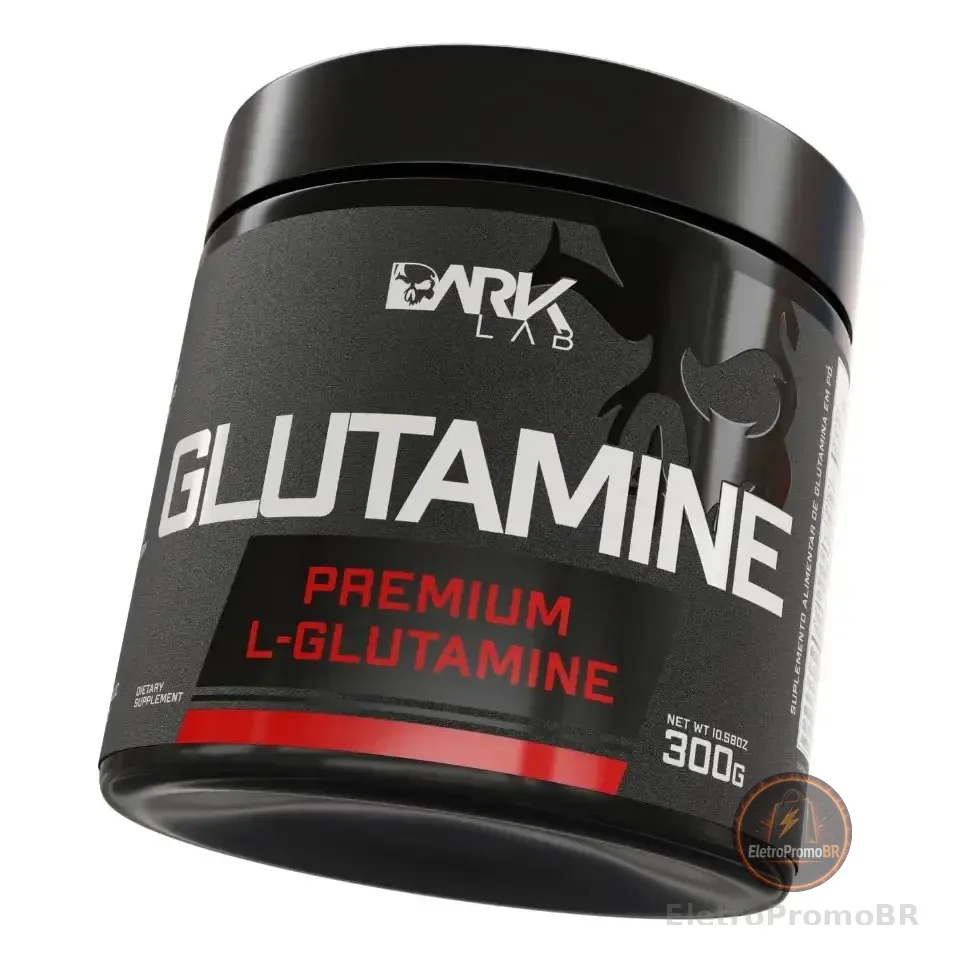 Glutamina L-glutamine 300g Dark Lab Sabor Sem Sabor