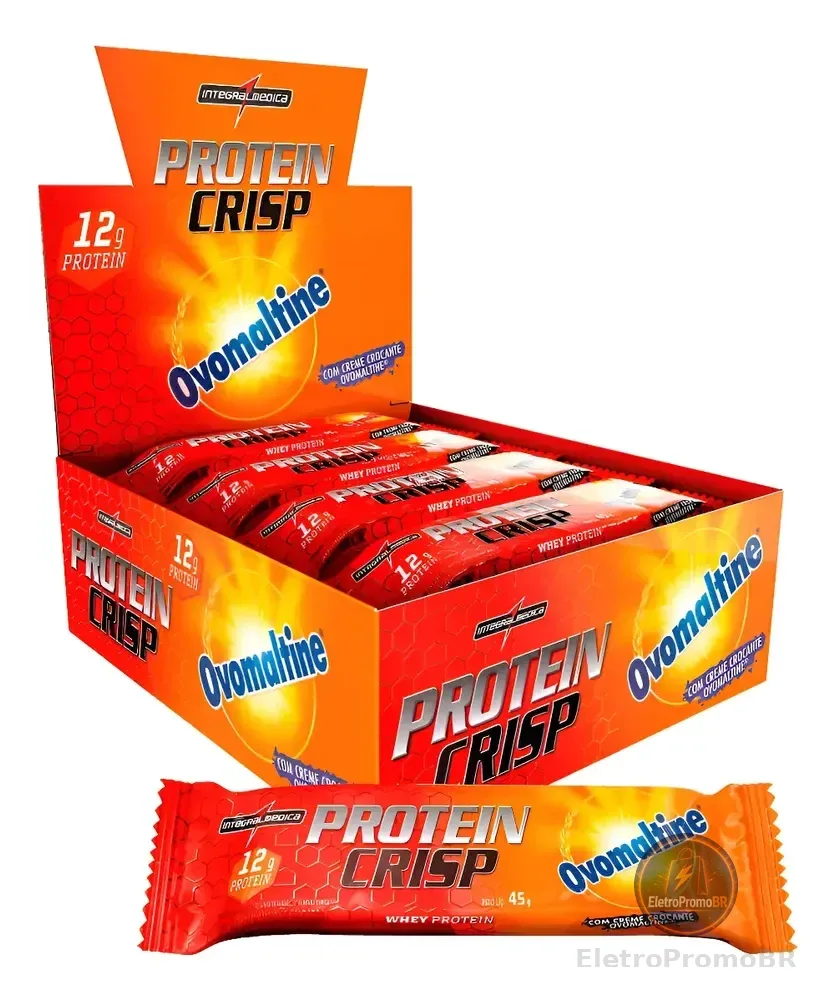 Barra Crisp Bar Ovomaltine Com 12 Unidades - Integralmedica Ovomaltine