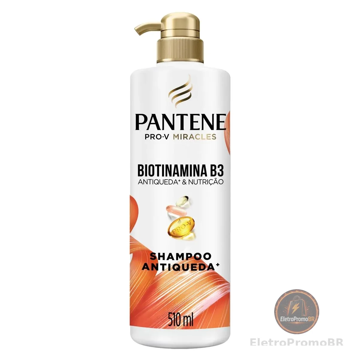 Pantene Pro-V Shampoo Biotinamina B3 Antiqueda e Nutrição 510 ml