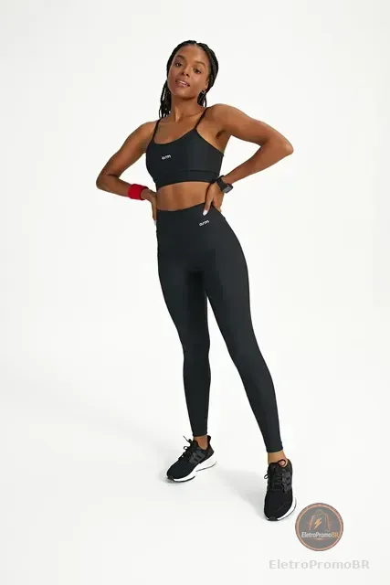 Conjunto Feminino Fitness Top E Legging Bolso Lateral - Arm