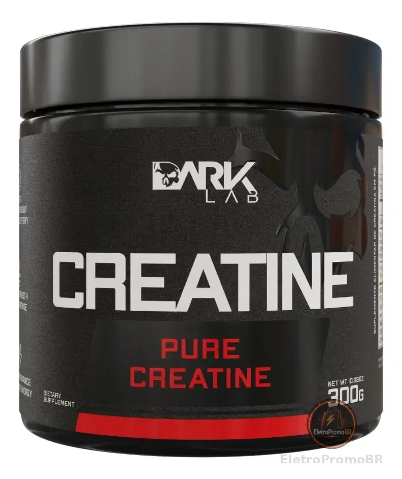 Creatina Monohidratada em Pote 300g 100% Pura Dark Lab