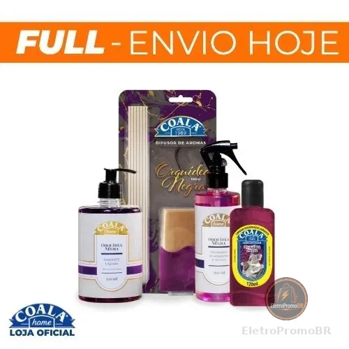 Kit Coala Home Orquidea Negra - 4 Itens