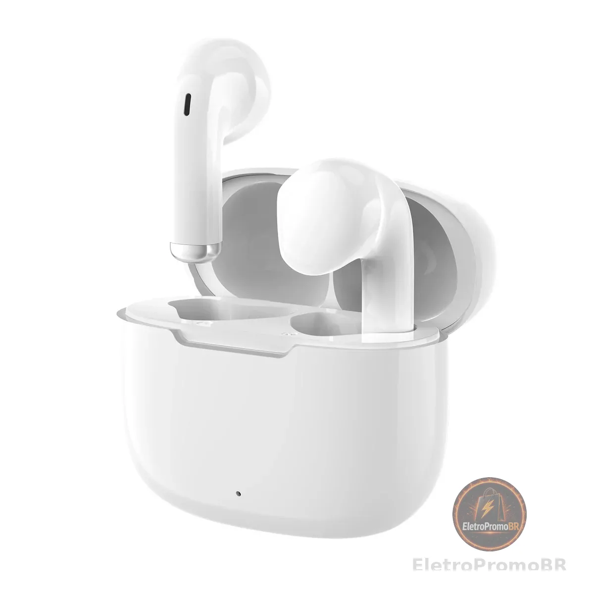 Fone de Ouvido Bluetooth 5.3, Graves Potentes, Drivers de 13mm, 14H de Reprodução, Resistência à Água, Fone sem fio tws (branco)