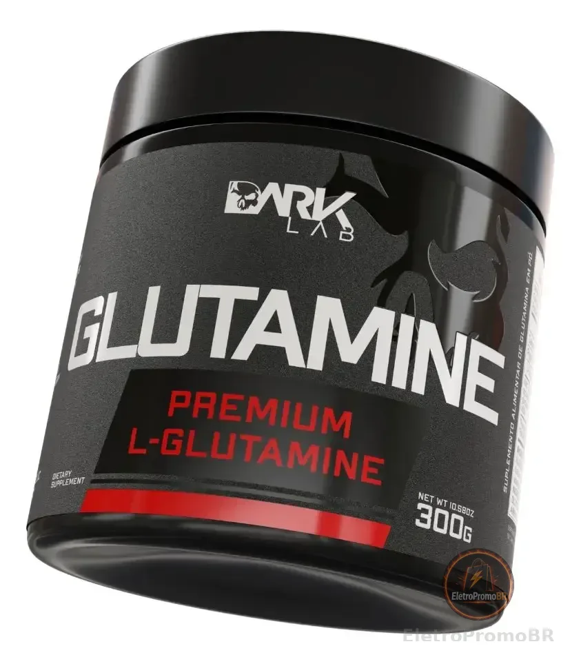 Glutamina L-glutamine 300g Dark Lab Sabor Sem sabor
