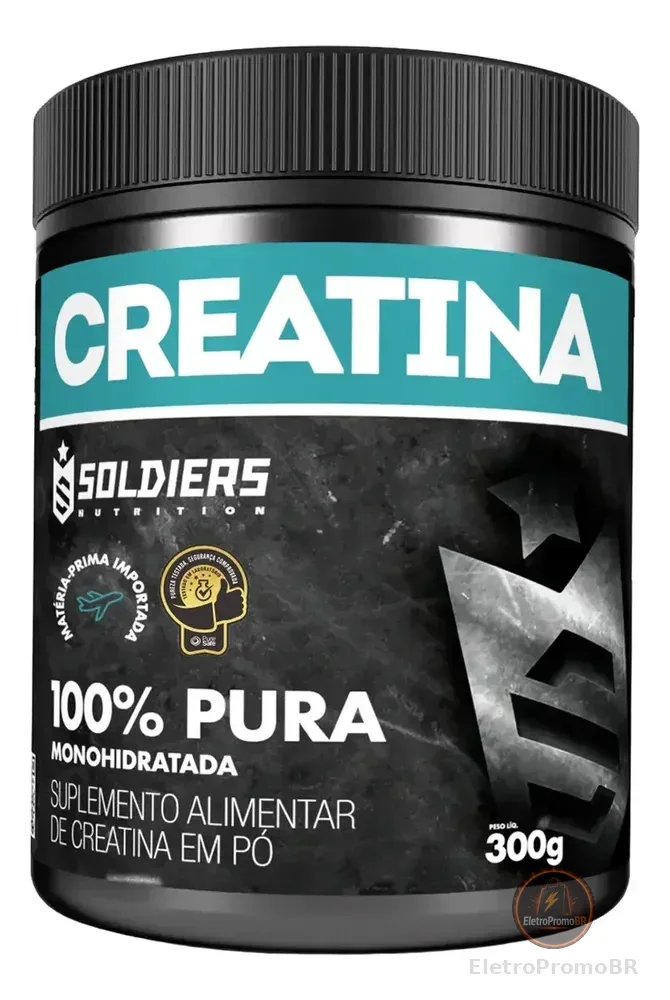 Creatina 300g Suplemento Monohidratada em pó 100% Pura - Soldiers Nutrition