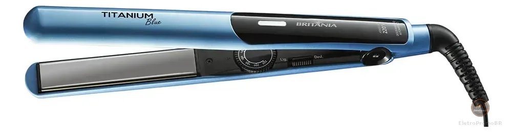 Prancha Britânia Titanium Blue Bivolt