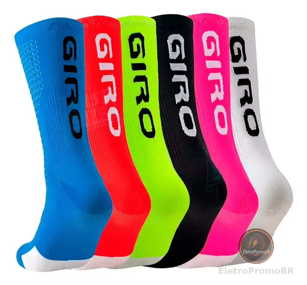 Kit 3 Meias Esportiva Antiderrapantes Ciclismo Corrida Sortida Único