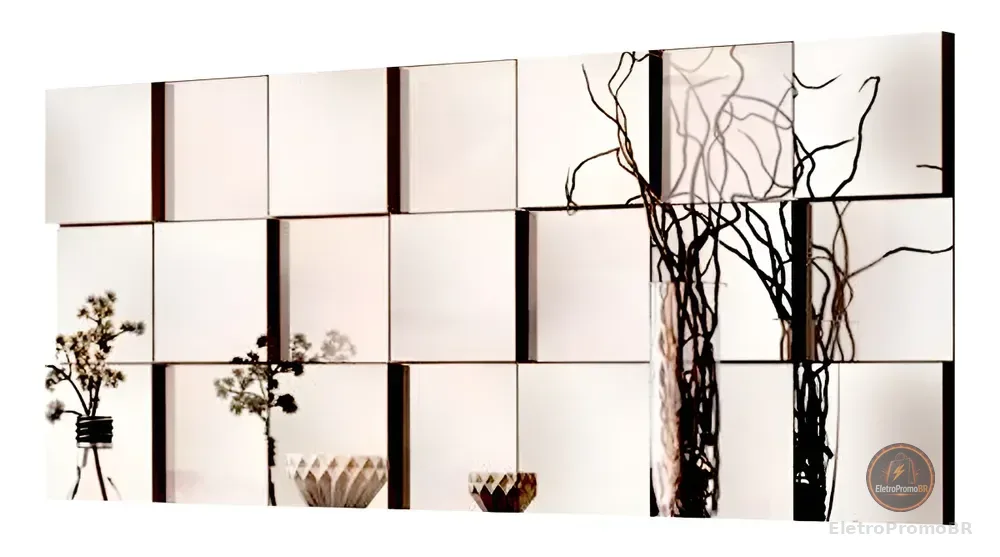 Espelhos Decorativos Vidro 3d Liverpool Corpo Inteiro Sala Cor da moldura Preto