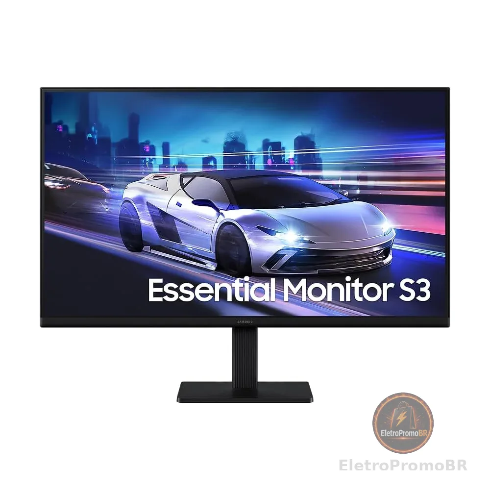 Monitor Gamer Samsung 27" FHD, 120 Hz, HDMI, Preto, S3