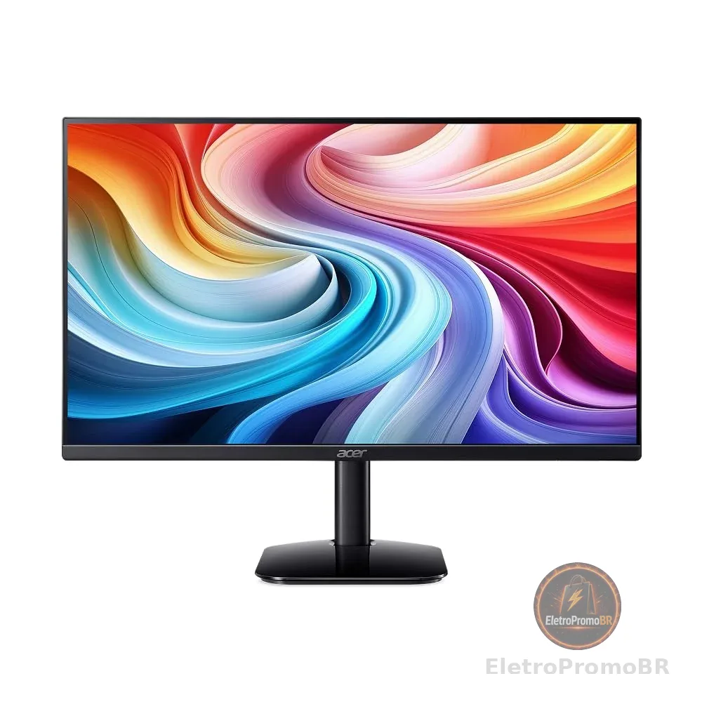 Monitor Gamer Acer KA2 series- KA272 P0bi com Tela LED de 27" VA Anti Reflexo resolução 1920x1080 Full HD 16:9 Inclinação de até 25º 1ms e taxa de atualização de 144Hz