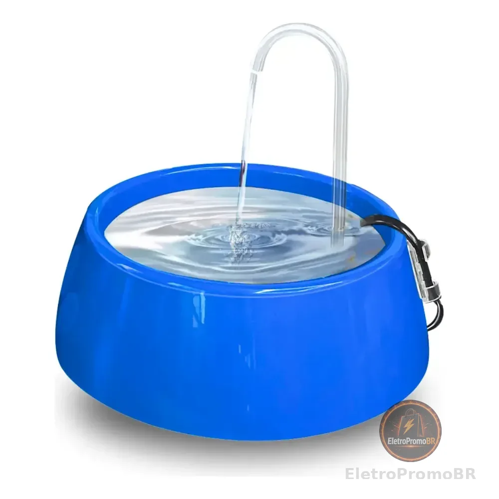 Bebedouro Fonte Little Barata Cães E Gatos Little Mec Pet Pequena Cor Azul 127/220v