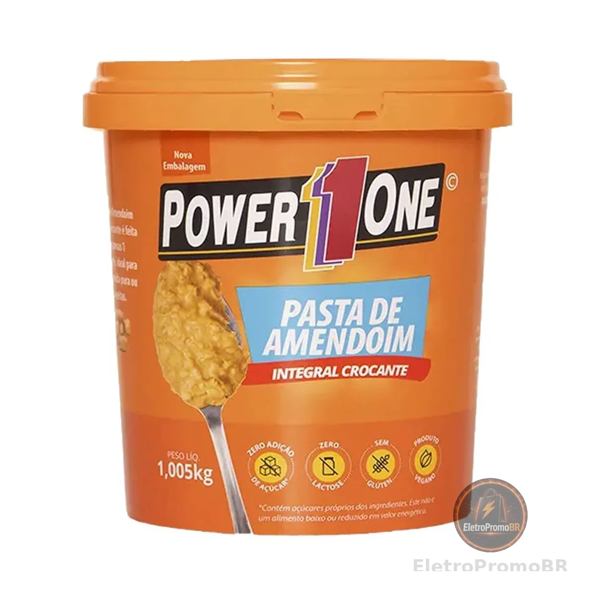 Pasta de Amendoim Crocante (1,005kg), Power One