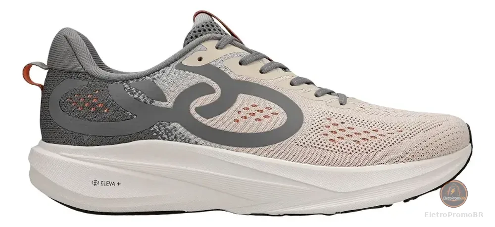 Tênis Feminino Olympikus Challenger 6 Original - Corrida Bege/cinza Lisa 39,0 Br