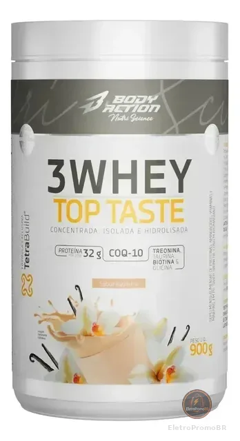 Whey Wei Protein - 3 Whey Top Taste 900gr - Bodyaction