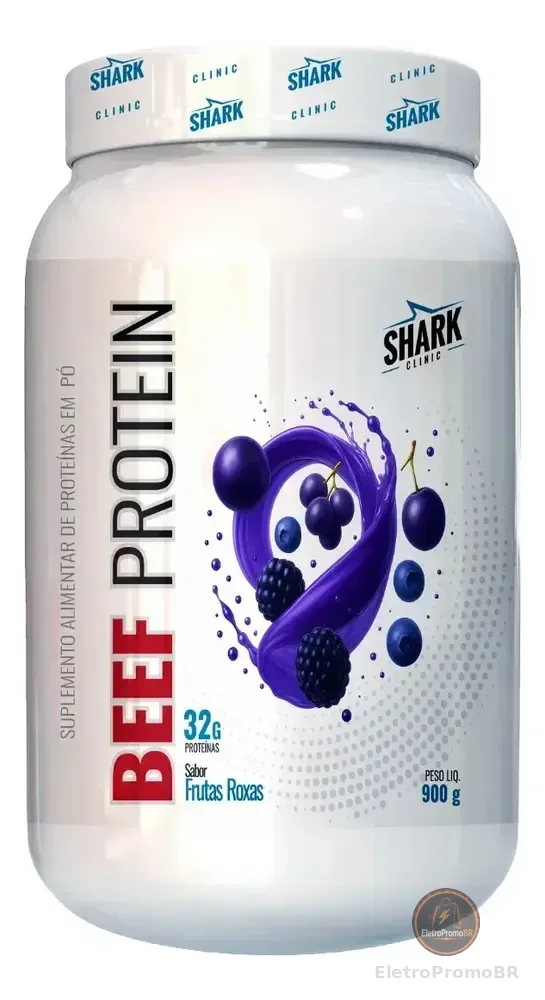 Whey Beef Protein 900g Frutas Roxas | Shark Pro
