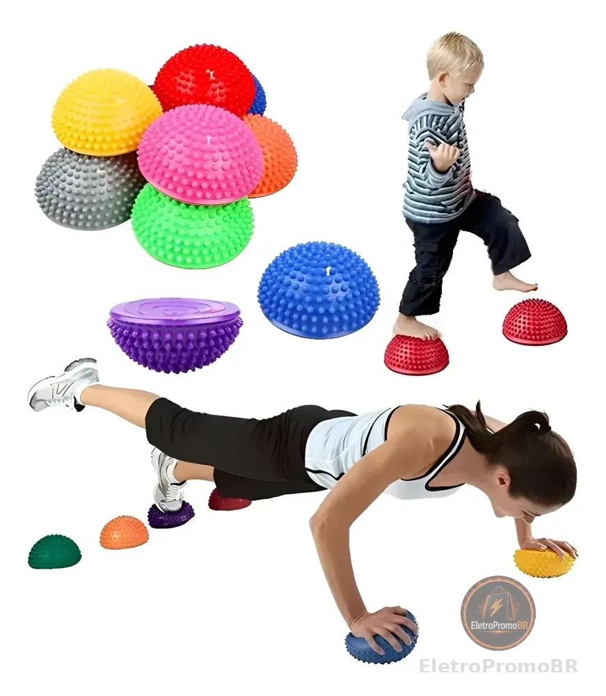 Bola Semicírculo Espinha Cravo Massagem Equilíbrio Treino Aleatório