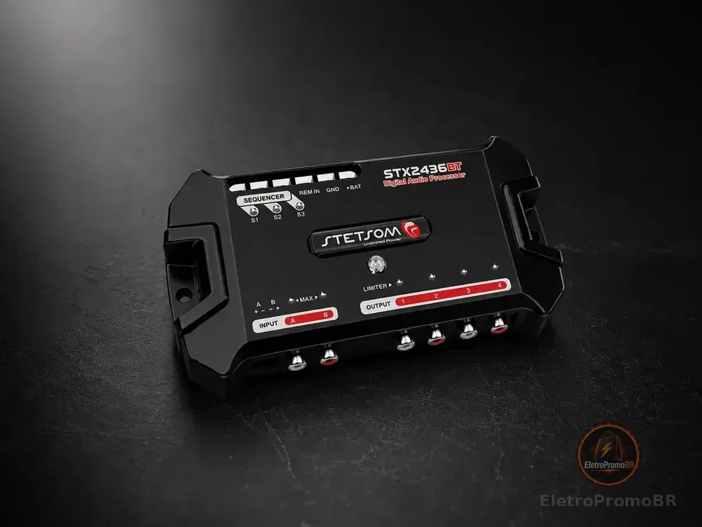 Processador de Áudio Digital Stetsom STX2436BT com Bluetooth TOP