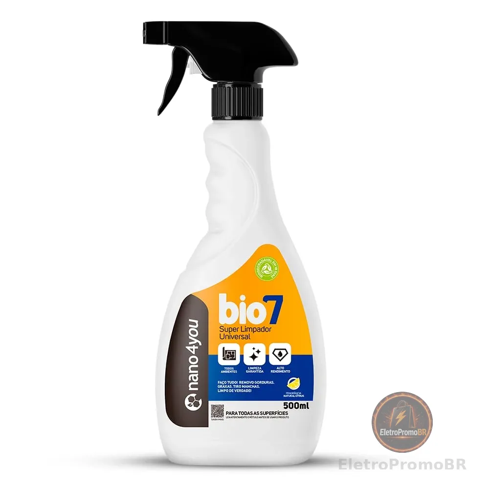 Bio7 Limpador Multiuso Desengordurante de Superficies 500ml nano4you