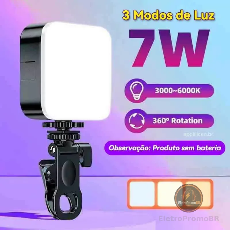 Iluminação Fotográfica Noturna De Preenchimento LED Luz De Vídeo De Lâmpada Portátil De Fotografia