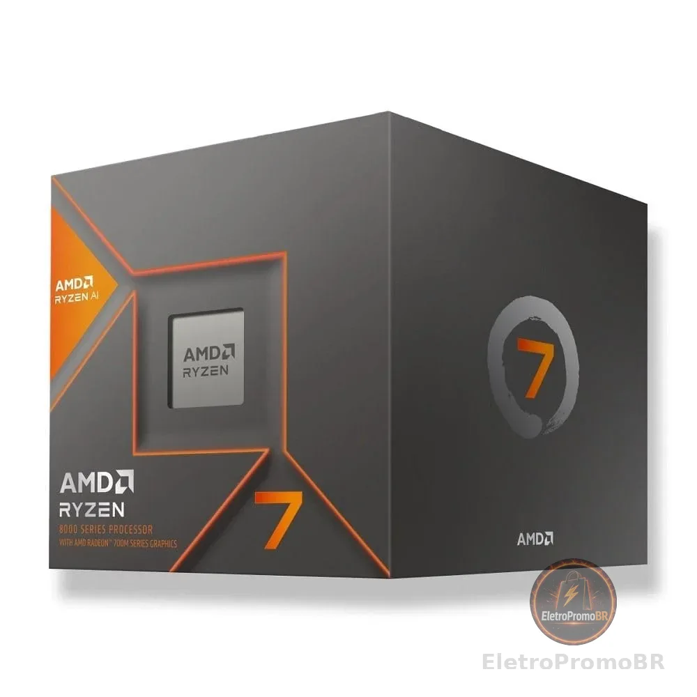 Processador AMD Ryzen 7 8700G, 8 Núcleos, 16 Threads, 5.1GHz, 24MB Cache, Gráficos AMD Radeon, Socket AM5