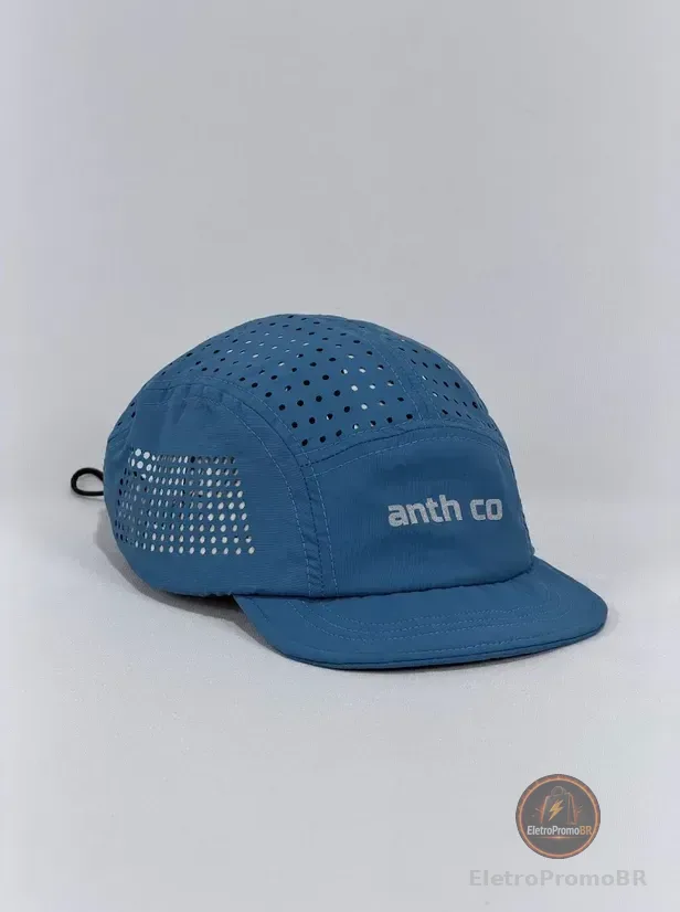 Boné Five Panel Aba Curta Flexível Esportivo Cor 4 Un