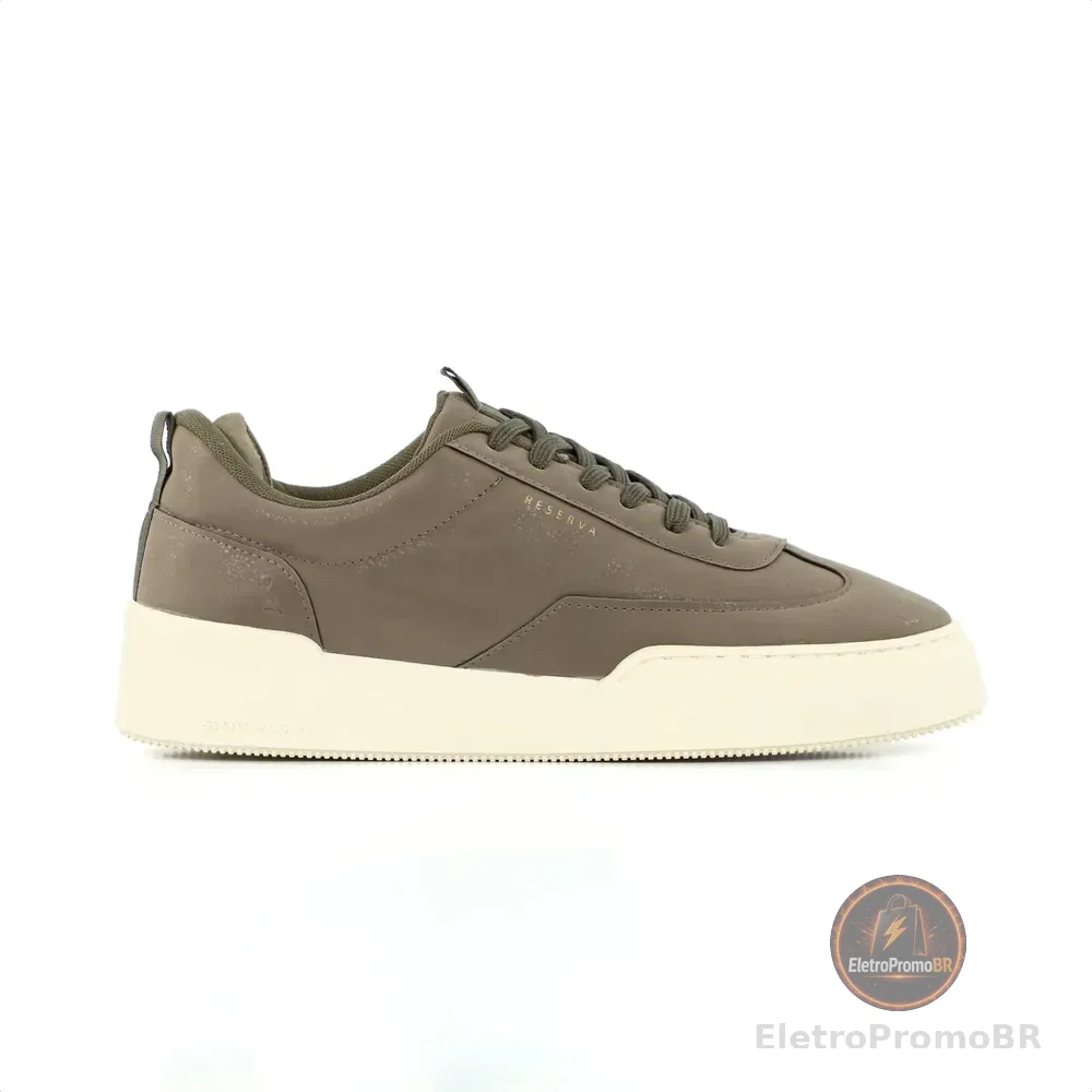 Tênis Reserva Go Cross Suede Natural Algodao Broox Marrom Marrom 39 Br