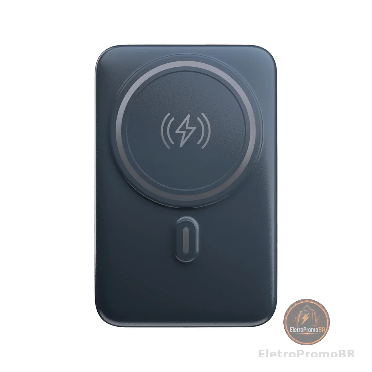 Geonav Power Bank, Carregador Portátil Universal por Indução 10.000mAh, Carregamento rápido*, Suporte Dobrável, Compatível com MagSafe®, PB10MAGSG, Cinza