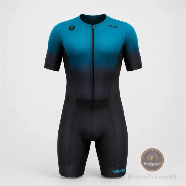 Macaquinho Vezzo Triathlon Bike Ciclismo Performance Unissex