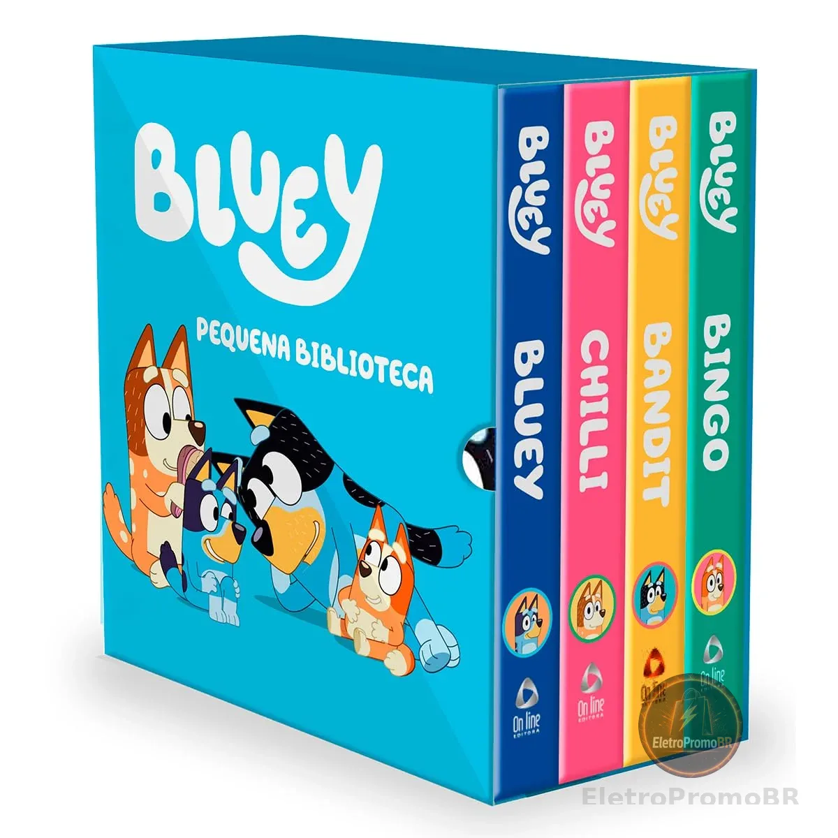 Bluey Pequena Biblioteca da Bluey - Box com 4 livrinhos