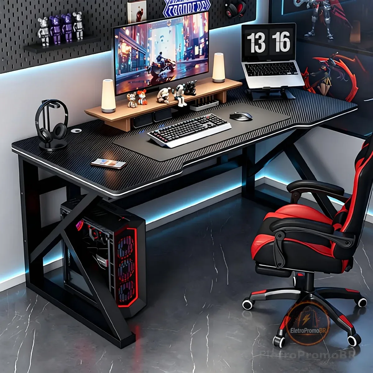 BEMMY Mesa para Computador Gamer 80 * 50 * 72.5CM