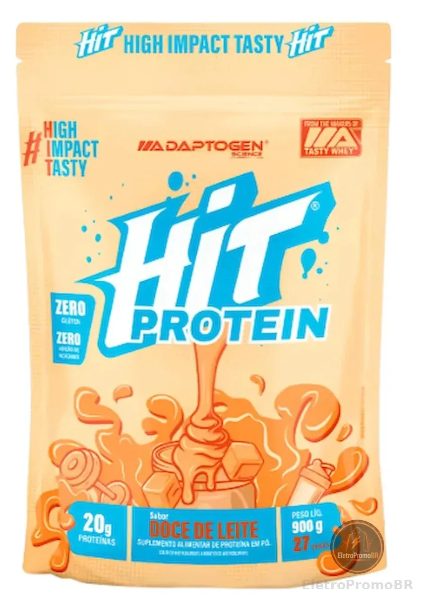 HIT Protein (900g) Sabor Doce de Leite – Adaptogen Scinece | 20G Proteina por dose