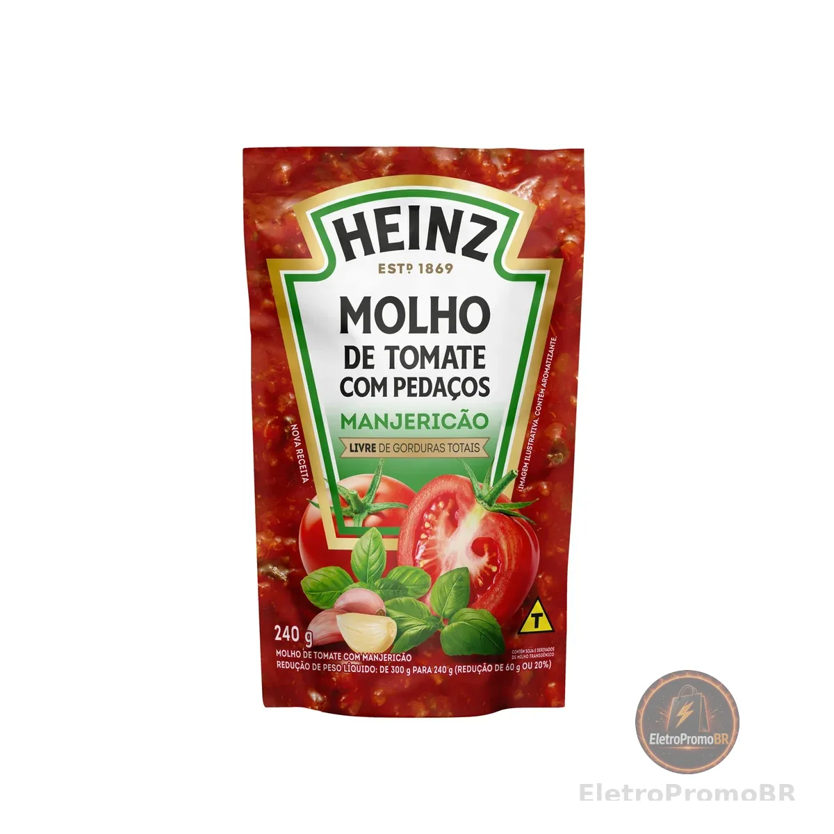 Heinz Molho de Tomate Manjericão, 240g