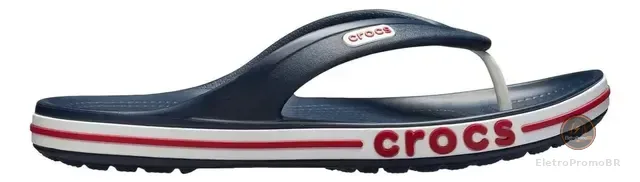 Chinelo Crocs Bayaband Flip Navy/pepper