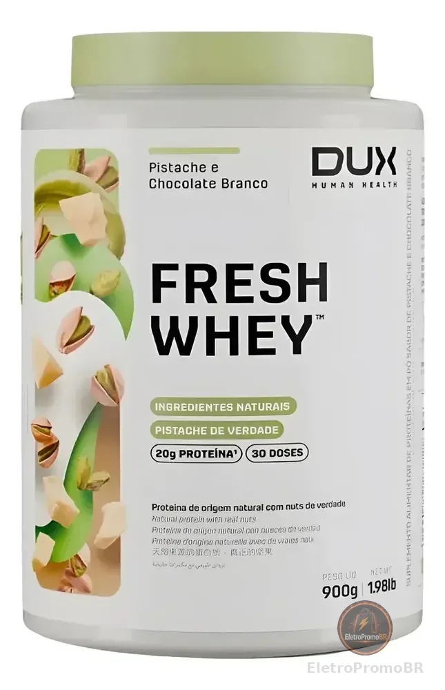Dux Nutrition Freshwhey Carboidratos Fresh Whey Pistache Pistache E Chocolate Branco