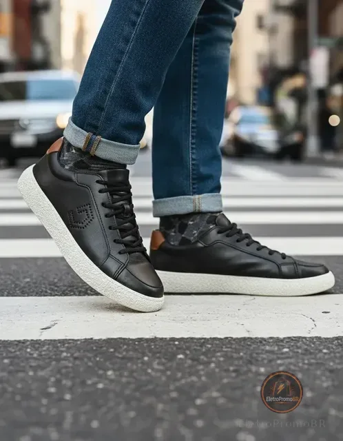 Sapatênis Democrata Denim Bora Masculino Casual Original