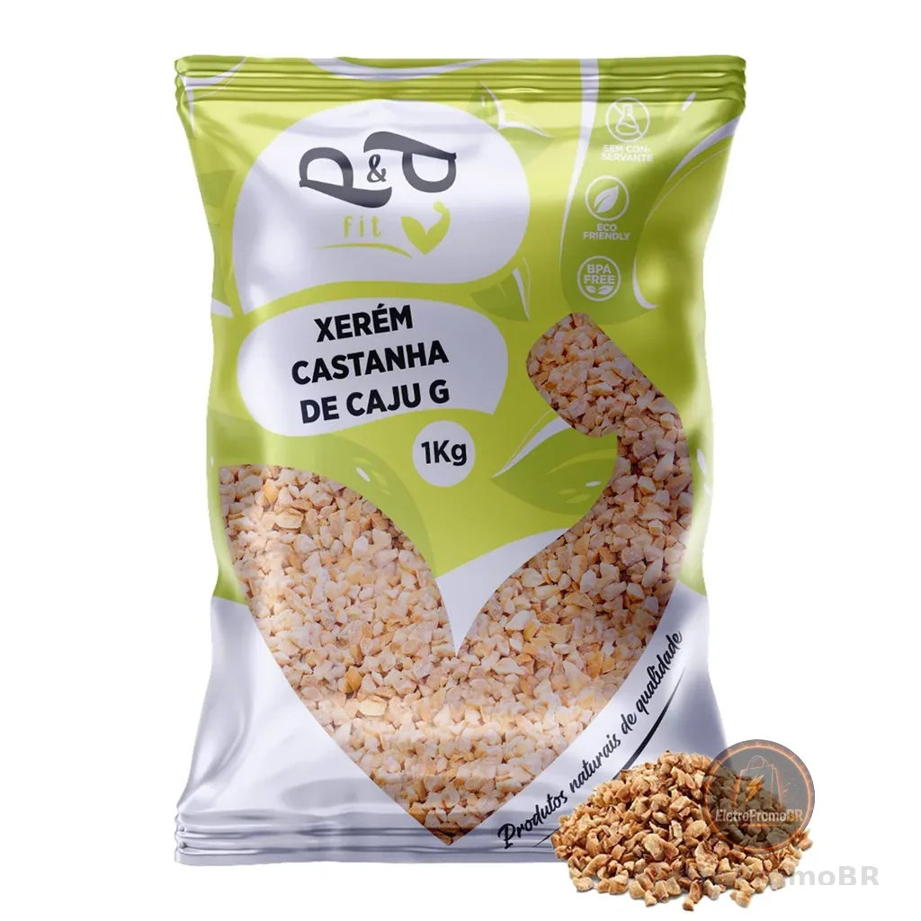 Castanha de Caju 1Kg Torrada Triturada Xerém - P&P