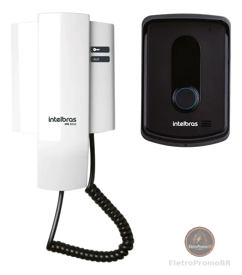 Porteiro Residencial Ipr 8010 Preto/branco Intelbras 127/220v