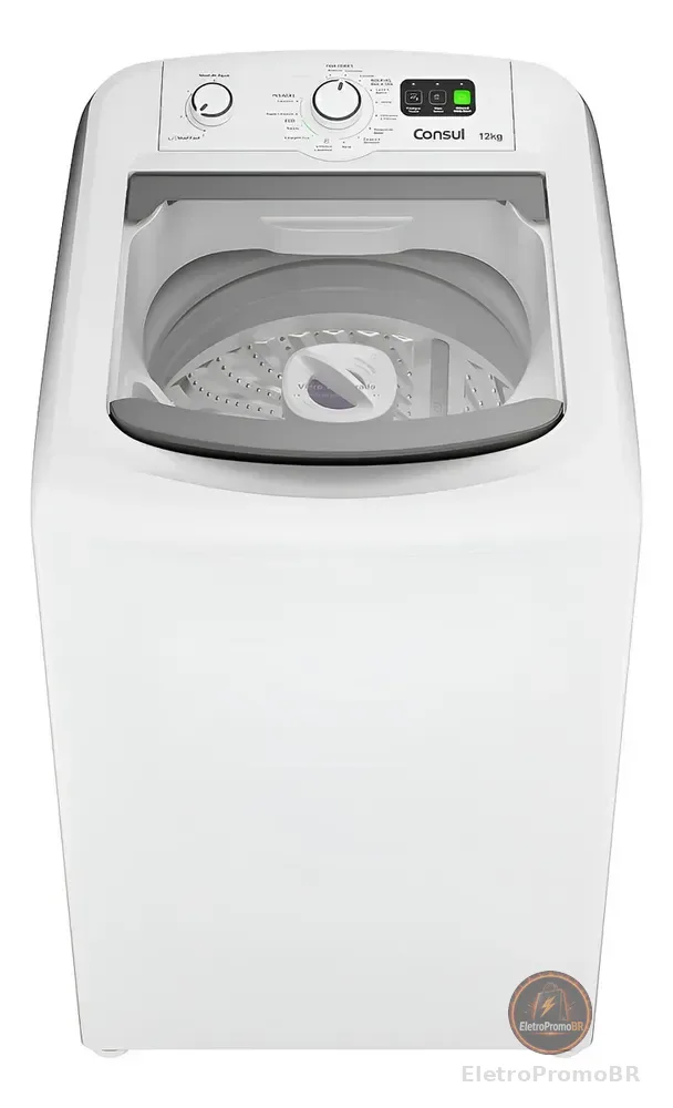 Máquina De Lavar Branca Consul 12kg Com Dosagem Econômica E Cor Branco 110v