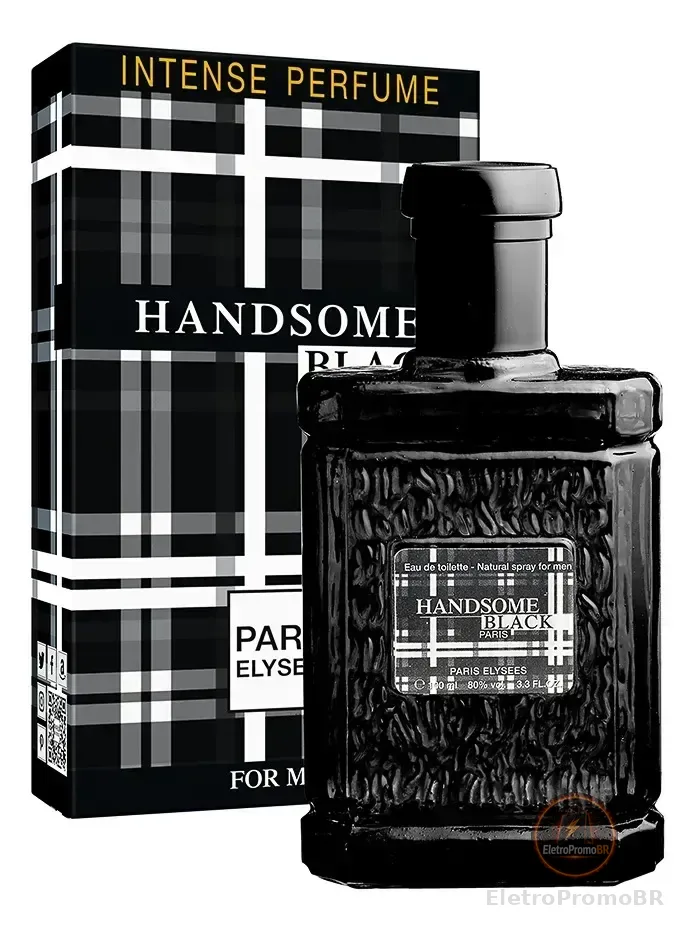 Perfume Handsome Black Paris Elysees Masculino Intense 100ml