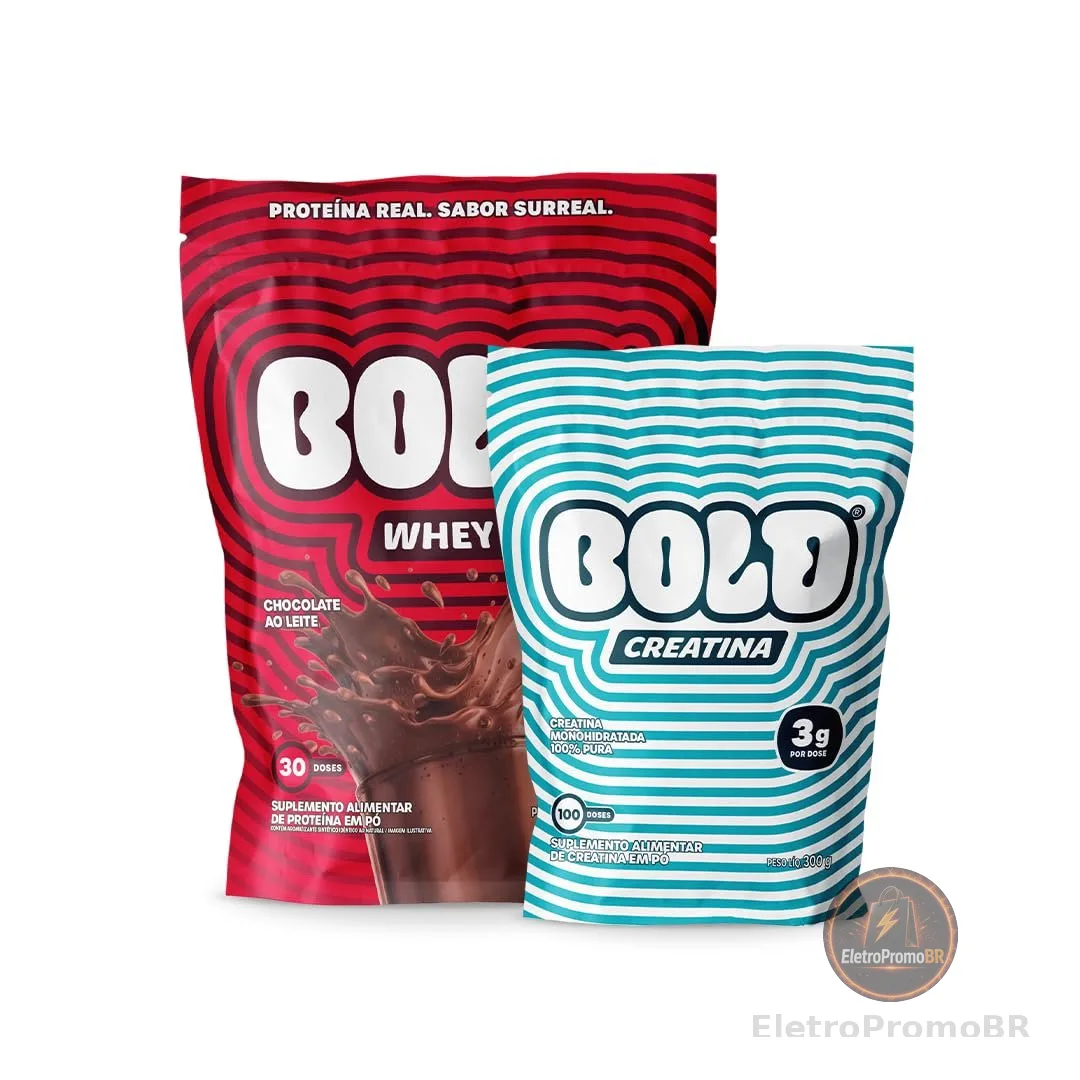 Bold Whey Chocolate ao Leite 900 g + Creatina 300g