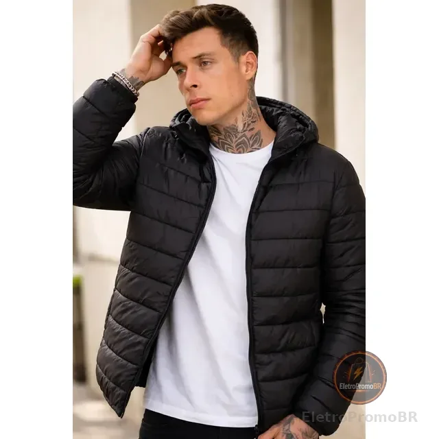 Jaqueta Puffer De Frio Intenso Blusa Impermeável Inverno